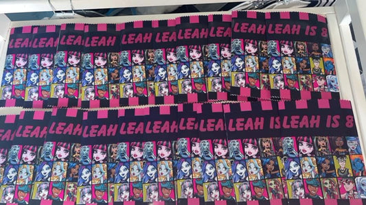 PERSONALISED CRISP PACKET PARTY FAVOURS - ANY THEME MONSTER HIGH