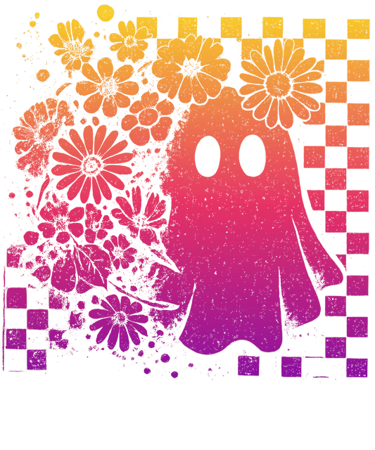 DTF HEAT PRESS TRANSFER GHOST HALLOWEEN  READY TO PRESS TRANSFER ONLY