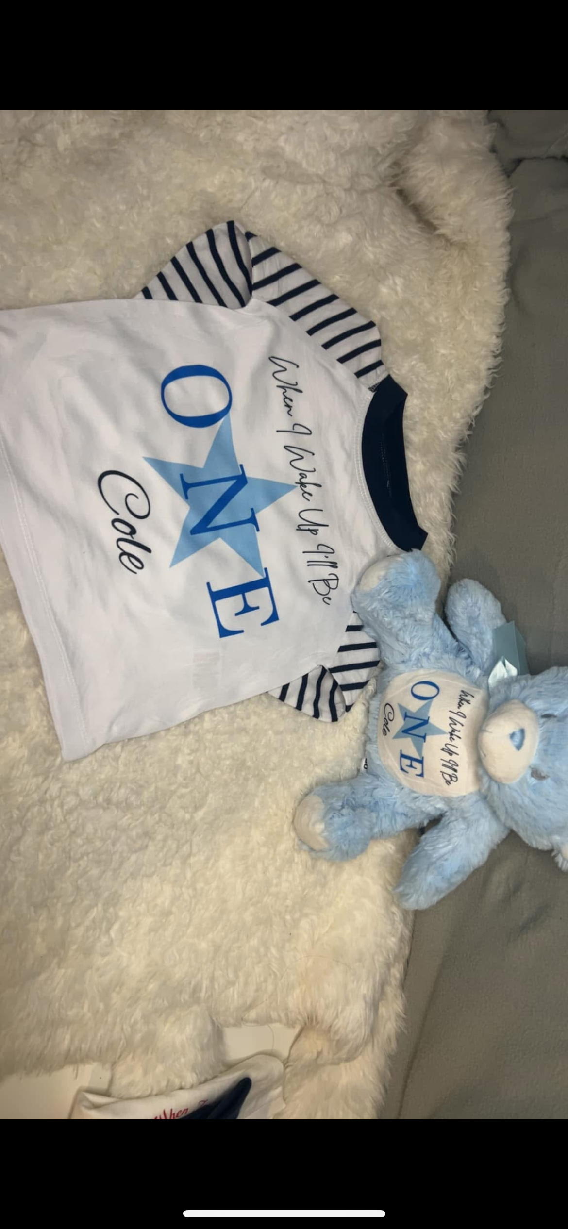 When I Wake Up I Will Be … Personalised PJs Upto 3-4 Years Navy Or Pink