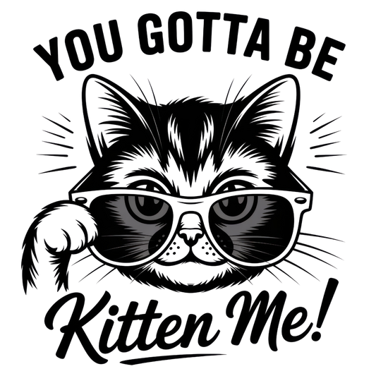 DTF HEAT PRESS TRANSFER YOU GOTTA BE KITTEN ME DESIGN  READY TO PRESS TRANSFER ONLY