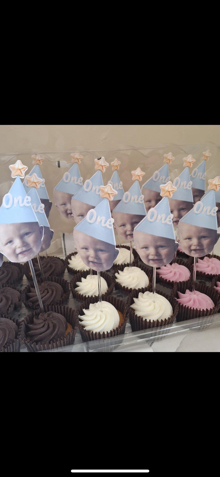 Personalised Face cupcake toppers 6 pcs.,Custom Photo Cupcake Toppers 6 pcs.