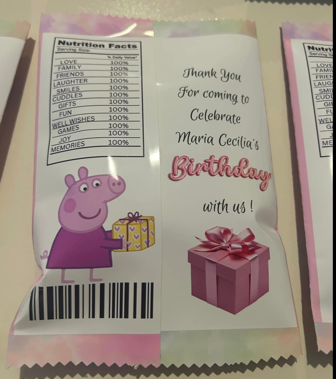 PERSONALISED CRISP PACKET PARTY FAVOURS - ANY THEME PEPPA PIG