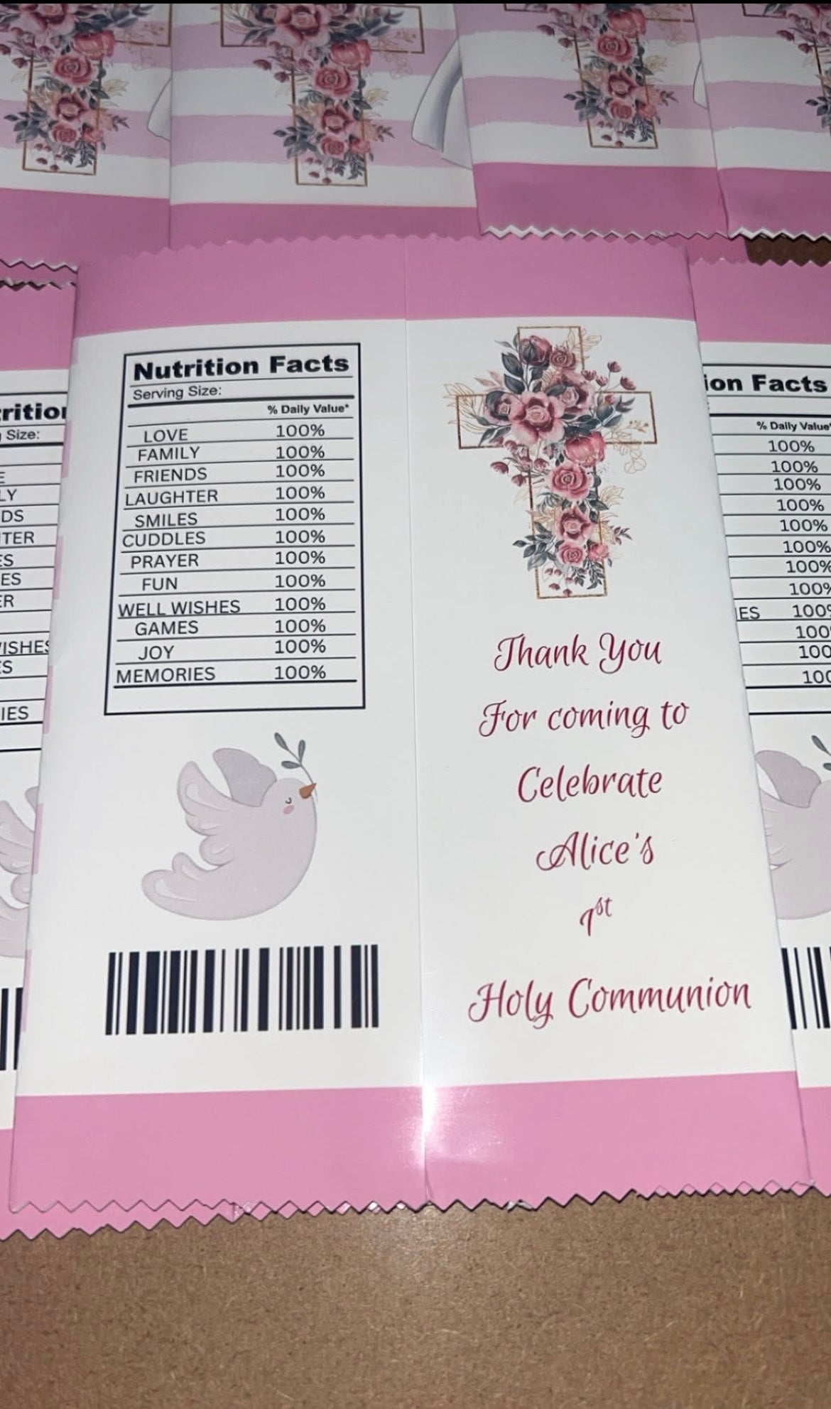 MY FIRST HOLY COMMUNION-PERSONALISED CRISP PACKET PARTY FAVOURS