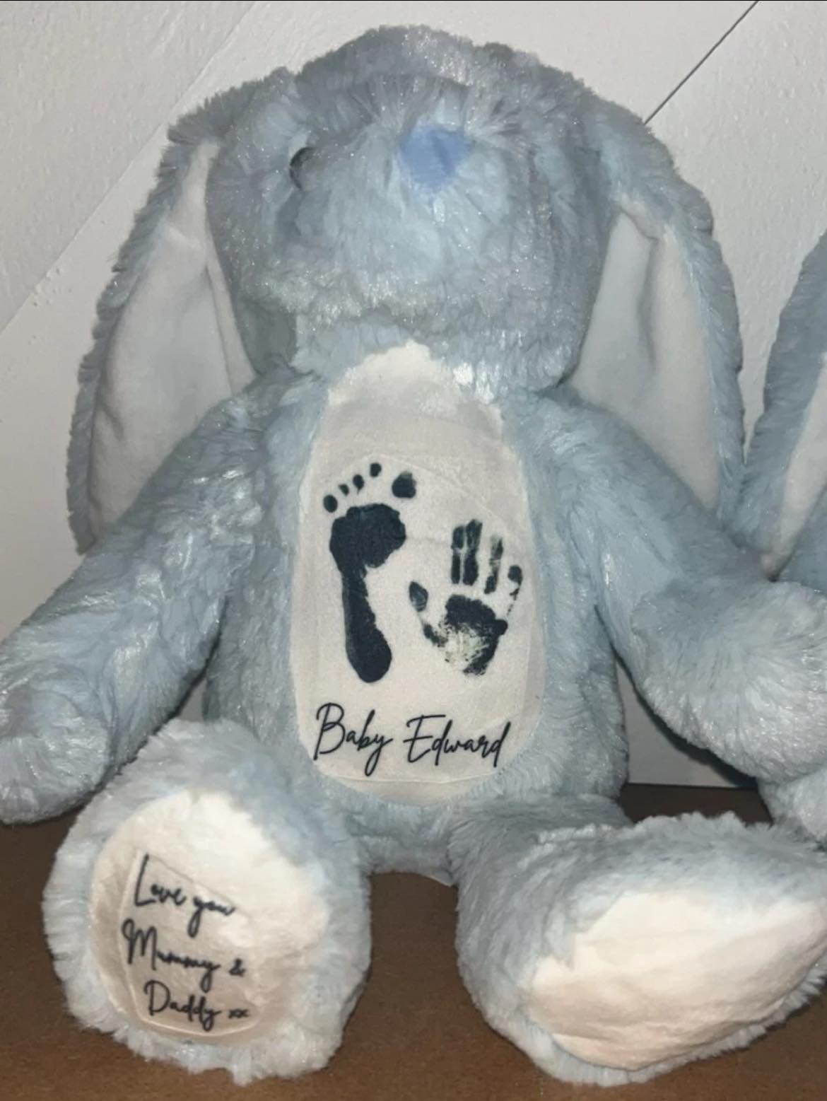 A HUG FROM HEAVEN- Memorial - Sympathy Gift - Picture Teddy Any Picture And Text