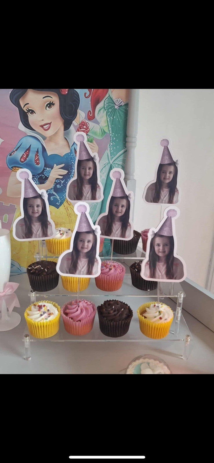 Personalised Face cupcake toppers 6 pcs.,Custom  Photo Cupcake Toppers 6 pcs.